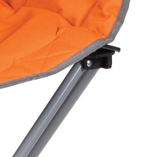 2 x Design Lounge-Sessel komplett gepolstert Campingstuhl Campingsessel orange