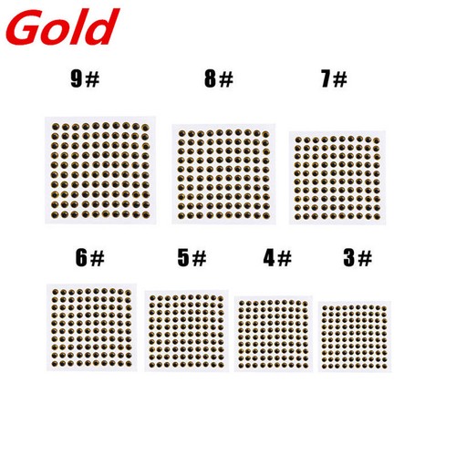 100pcs Fish Eye 3-9mm 3D Holographic Lure Fish Eyes Fly Tying Jigs Crafts Dolls