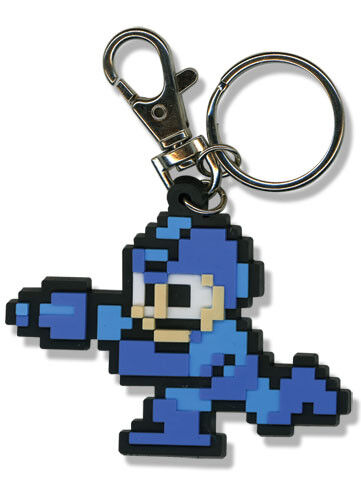 Authentic Megaman 10 8-Bit Mega Man PVC Keychain!