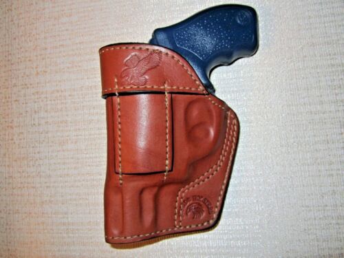 Brown leather iwb,owb,sob,Amb revolver holster choose revolver Braids Holsters 