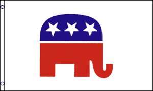 US Republican Party USA 5/'x3/' Flag