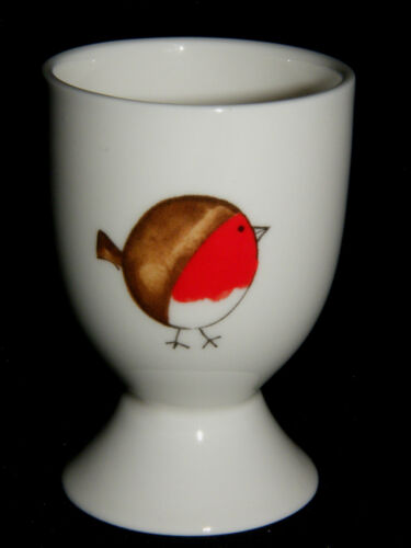 Stocking Filler China egg cup BN Personalised Robin Christmas egg cup