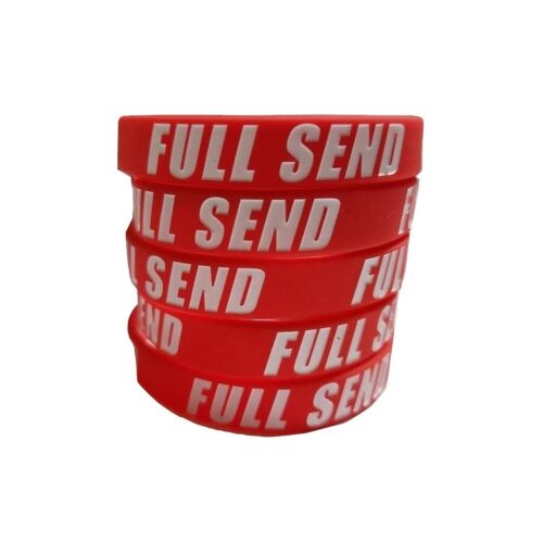 Details about   Full Send Wrist Band Bracelet Wristband RED 