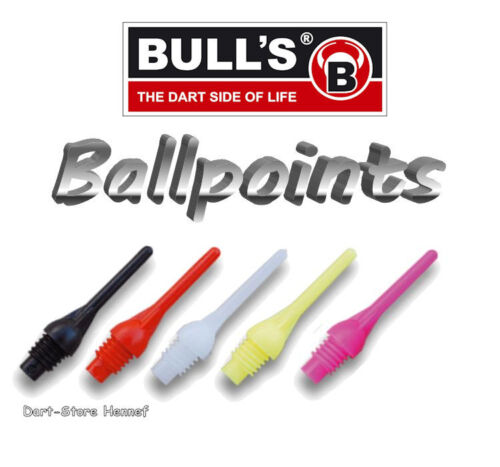 BULL/'S Dart Spitzen BALLPOINTS versandkostenfrei Stückzahl /& Farbe wählbar