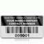 Choice of Colours Heavy Duty Standard Size Asset ID Labels Design 2