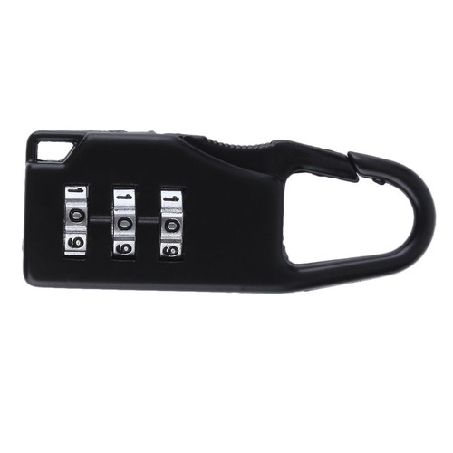 Security 3 Combination Travel Suitcase Luggage Bag Code Lock Zipper Padlock AW