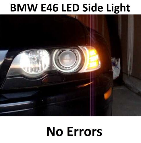 PREMIUM BMW E46 3 SERIES LED SIDELIGHT BULBS ICE WHITE ERROR FREE SIDE LIGHTS