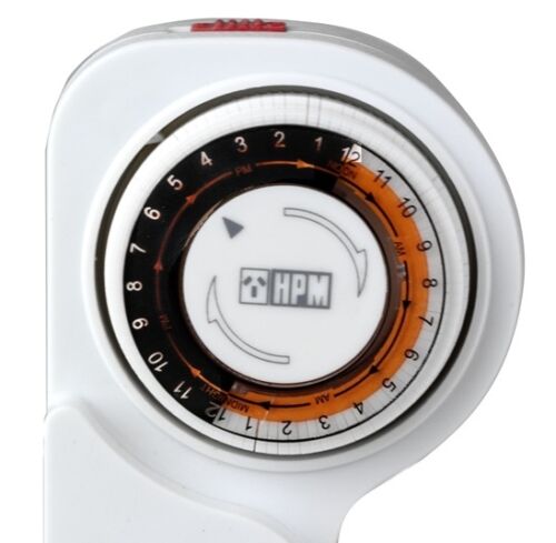 Timer Switch HPM 24 Hr Manual On Off Heater LED Light Switch Mechanical Caravan 