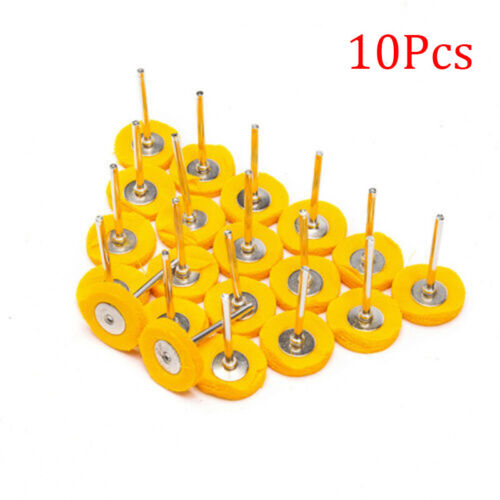 10pcs Yellow Wool Buffing Angle Grinder Wheel Felt Polishing Disc Pad Set Useful 