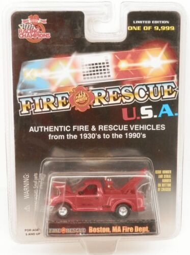 Racing Champions /'97 Ford F150 Tow Truck BOSTON Fire Rescue 1997-2003 Flareside
