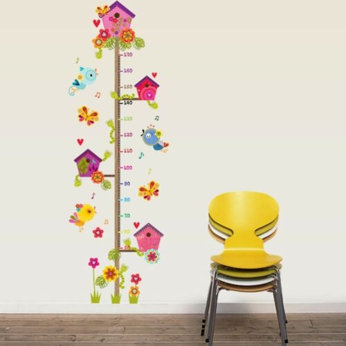 Wall Art Bird House Decorative Wall Sticker Decal Children's Height Measurement 