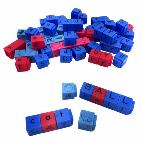 Alphabet And Phonemic Awareness Linking Cubes For Early Hand2Mind Reading Rods