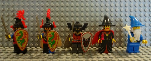 LEGO RITTER 6076 6097 RITTERBURG ZAUBERER UMHANG GEBRAUCHT kg TOP D11 // 8