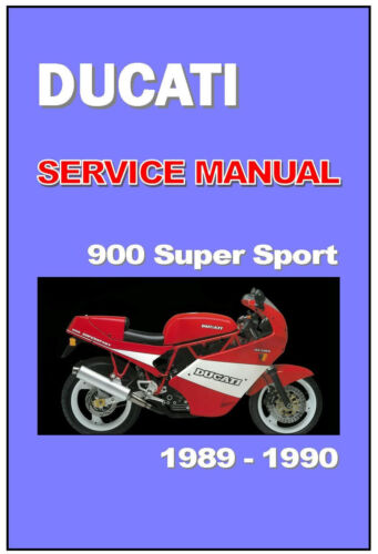 DUCATI Workshop Manual 900SS 900 Super Sport SuperSport 1989 1990 Service Repair 