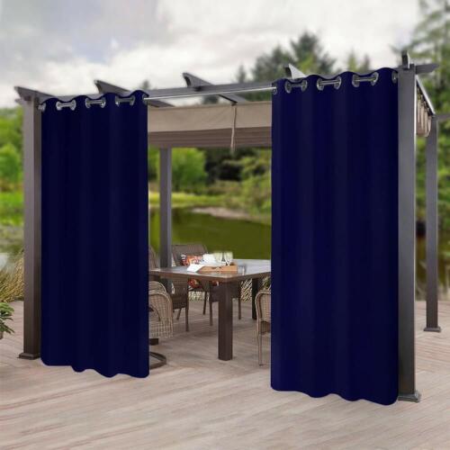 50x120Inch Outdoor Patio Curtains UV Privacy Heavy Duty Indoor Panel For Pergola 