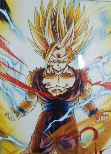 Dragon Ball Son Goku Super Z Ultra Instinct LIGHTNING Print Poster 8x10 W/Frame 