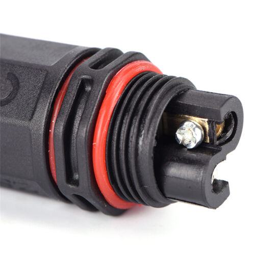 IP67 Waterproof Electrical Cable Wire 2/3 Pin Connector Outdoor Plug Socket^ 