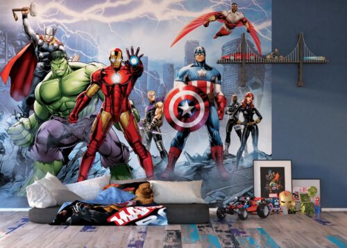 Details about  / Marvel wall mural wallpaper children/'s bedroom Avengers PREMIUM photo wall