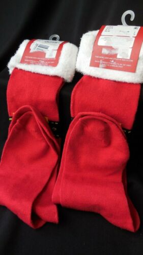 NWT 2 Pairs Charter Club Women's Santa Buckle Up Christmas Socks 