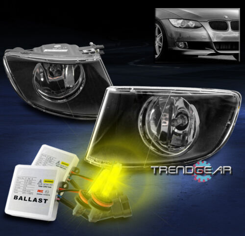 Details about   2007-2011 BMW E92 E93 3 SERIES 2DR BUMPER FOG LIGHTS LAMPS BLACK W/3K XENON HID 