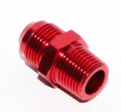 10AN AN-10 TO 1//2/" NPT Male Thread Aluminum Anodized Fitting Adapter RED