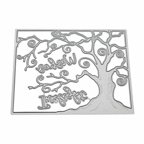 Wishing Tree Cutting Dies Stencil Scrapbooking DIY Paper Card Embossing Craft