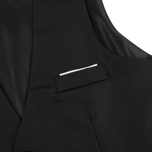 Men Formal Casual Business Dressy Shirt Suit Vest Slim Waistcoat Jacket Tops 
