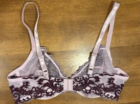 Wacoal Instant Icon Size 38C Lace Underwire Bra In Fragrant Lilac Pickled Beet