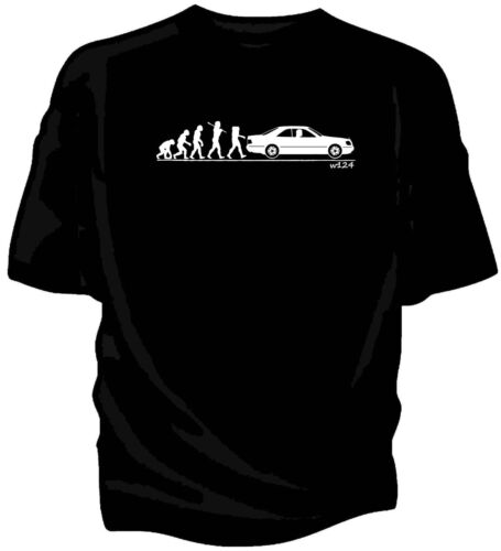 Evolution of Man,Classic  W124 coupe t-shirt