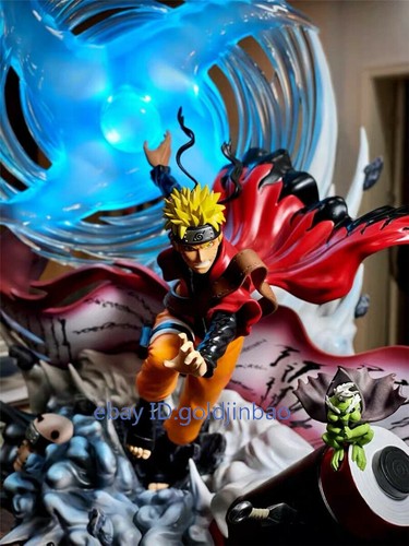 DT Studio Uzumaki Naruto Resin Model Statue Painted Two Head Led Light In Stock