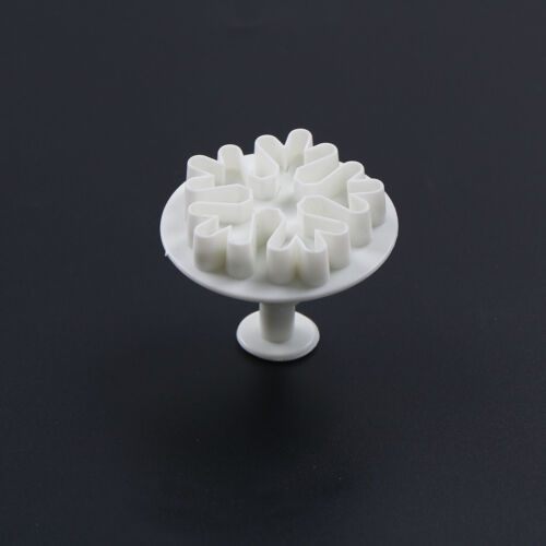 3pcs Snowflake Plunger Cutter Mold Sugarcraft Fondant Cake Decorating Tool /_vi