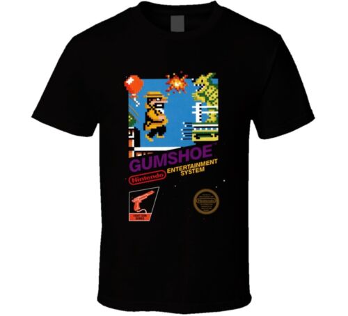 Gumshoe Nes Classic Black Box Video Game T Shirt