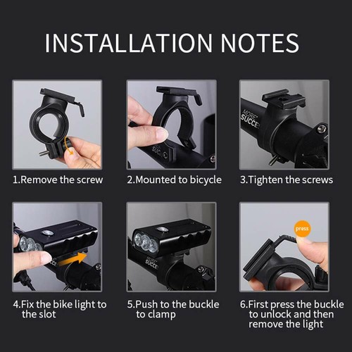1000 Lumen Bicycle Headlight USB chargeable Battery Waterproof Safety Flashlight