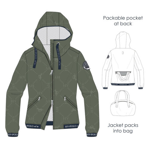 HV Polo packbare Taschen Jacke "Caitlin" navy versch Größen 