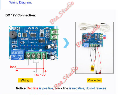 30~999℃ Thermostat High Temperature  LED Digital Controller Switch Board DC 12V