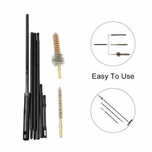Rifle Gun Cleaning Kit Cleaning Rod Brush Cleaner for 5.56mm .223 .22 Caliber