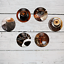 Coffee Lover Glass Dome Magnets Kitchen Fridge Office Whiteboard Custom 6 Pc