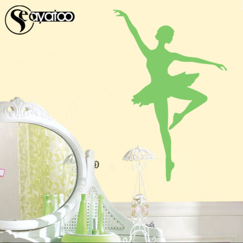 Ballet Dancing Girl Ballerina Dancer Vinyl Wall Sticker Decal Kids Baby Bedroom