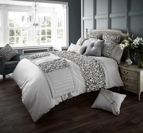 Bedding Luxury Duvet Cover Set Double, Black Silver King Size Bedding