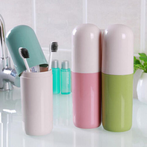 Toothbrush Cup Travel Wash Cup Toothpaste Holder Organizer Stand Support QK 