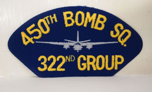 450th Bomb SQ 322nd Group Blue patch with grey plane patches USN USAF USA NEW 