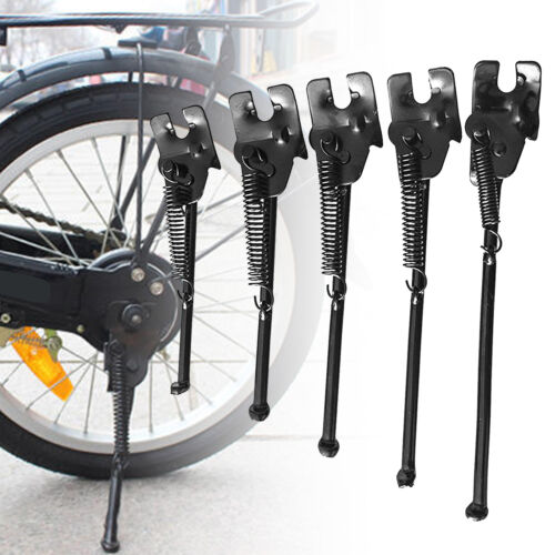Adjustable Bike Kickstand Mountain MTB Bicycle Steel Side Rear Kick Stand Black