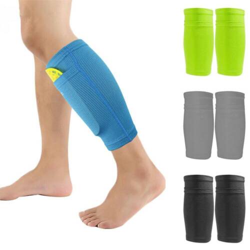 Details about   Pro Sport Soccer Leg Shin Pads Guard Socks Football Calf Sleeves with Pocket US 