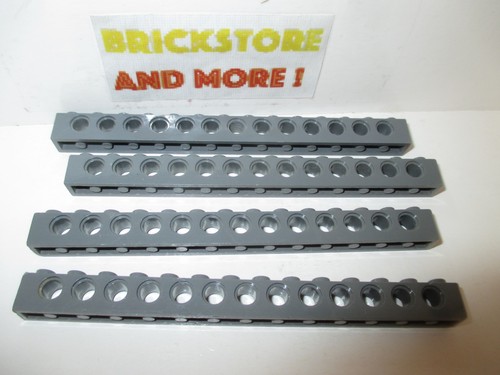 Lego Technic 4x Brique Brick 1x14 14x1 trous hole 32018 Dark gray//gris//grau