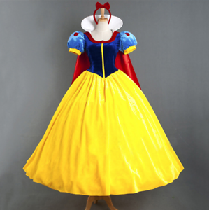 Adult Costume Birthday Disney Princess Snow White Frozen Cosplay Dress Xmas Gift