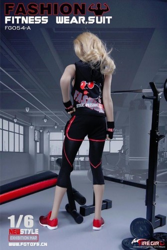 1//6 Female Fitness Gym Wear Set For 12/" PHICEN Hot Toys Female Figure Doll