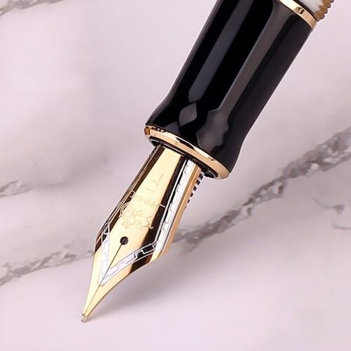 1PC Jinhao 100 Centennial Black Acrylic Fountain Pen F 0.5mm Nib Writing Gift #s
