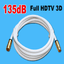 15m Antennenkabel TV Kabel Koax Stecker /</> Buchse 135dB Digital HDTV 4K UHD IEC