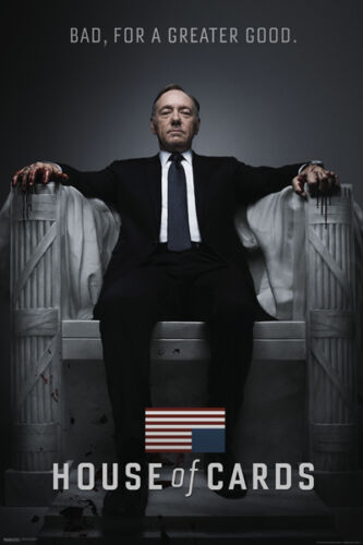House of Cards Netflix Kevin Spacey TV Brand New Licensed single 24x36 poster!!!