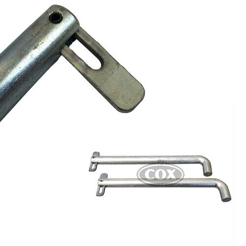Forklift Toggle Locking Pins for Securing attachments onto Tines Slippers East 